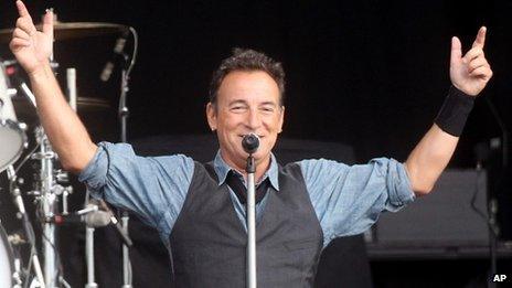 Bruce Springsteen at the Hard Rock Calling concert