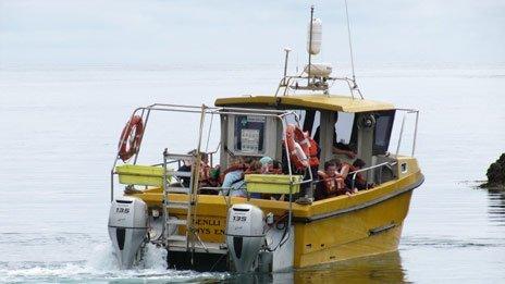 Colin Evans and his fishing boat