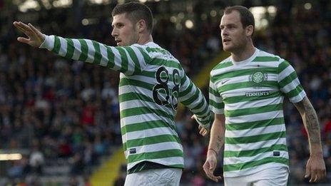 Gary Hooper and Anthony Stokes