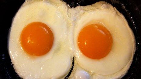 two eggs