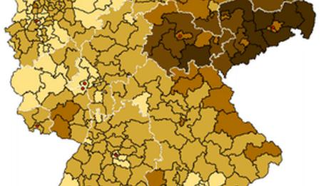 NPD share of votes in 2009 election