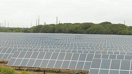 Solar panels in New Forest