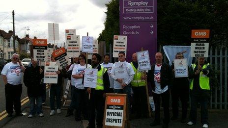 Remploy strike in Coventry