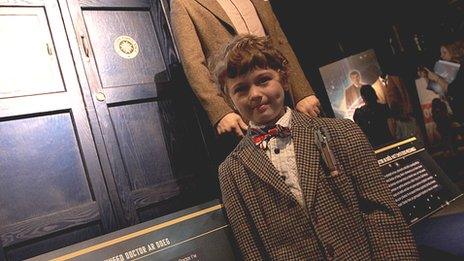 A young Time Lord dressed in true Who style - complete with sonic screwdriver was one of the opening day visitors