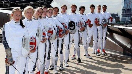 British fencing team