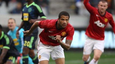 Bebe celebrates after scoring the equaliser against Ajax Cape Town in a 1-1 draw