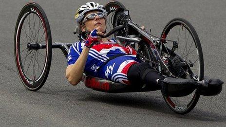 British handcyclist Karen Darke