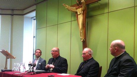 Archbishop Tartaglia at the news conference