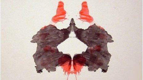 A Rorschach test inkblot