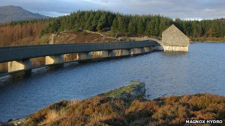 Water used by Maentwrog Hydroelectric Power Station