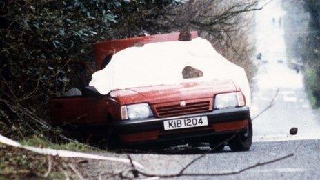 Car in which Harry Breen and Bob Buchanan were murdered