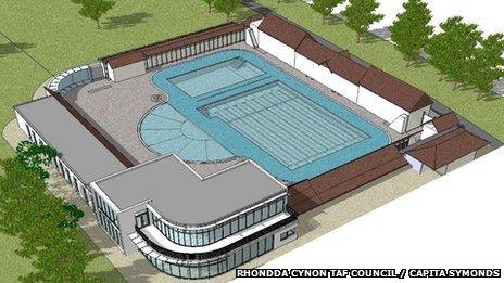 Artist's impression of how the lido would look