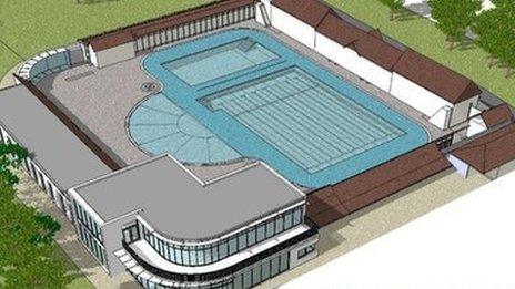 Artist's impression of how the lido would look