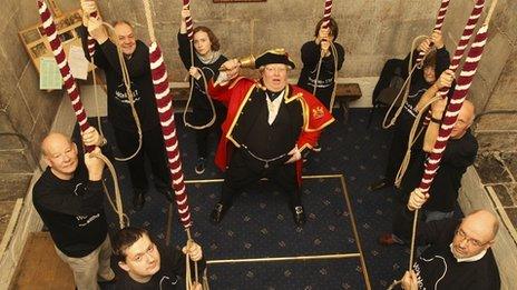 Launch of Martin Creed artwork piece at Christ Church, Spitalfields