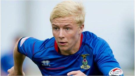 Inverness midfielder Conor Pepper