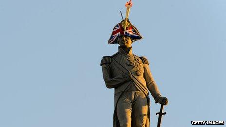 Lord Nelson's statue