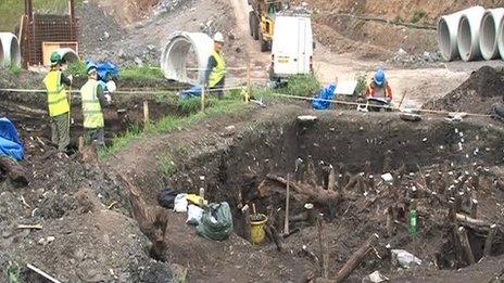 Crannog excavation