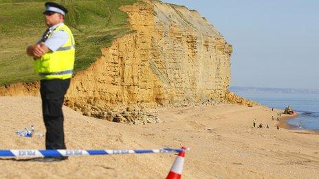 Burton Bradstock landslide