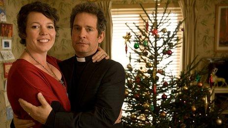 Olivia Colman and Tom Hollander