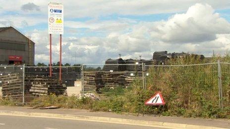 Disused land in Lincoln