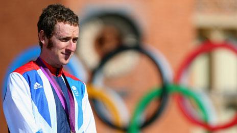 Bradley Wiggins with medal