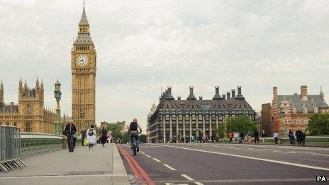 Deserted Westminster Bridge