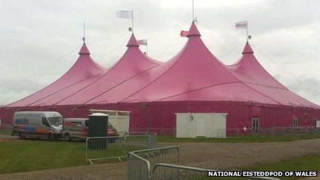 Pink pavilion