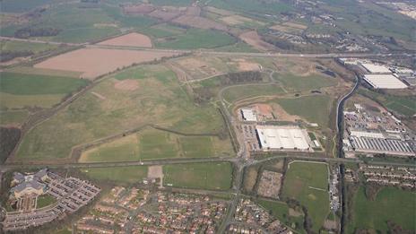 Aerial photo of i54 site