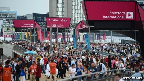 Stratford entrance to Olympic Park