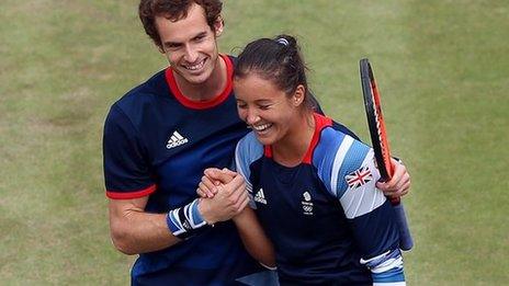 Andy Murray and Laura Robson