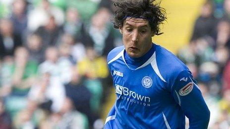 Francisco Sandaza in action for St Johnstone