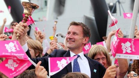 Culture Secretary Jeremy Hunt takes part in All the Bells