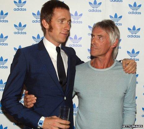 Bradley Wiggins and Paul Weller