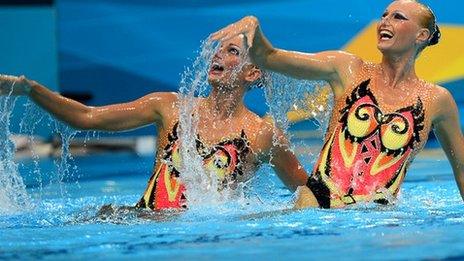 Ukrainian synchronised swimmers