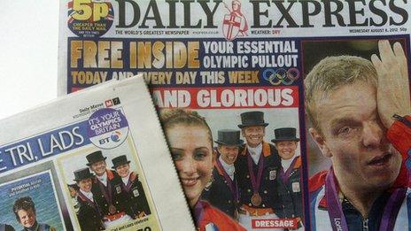 Daily Express and Daily Mirror