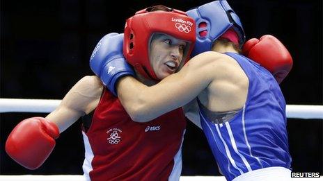 Katie Taylor fights Russia's Sofya Ochigava