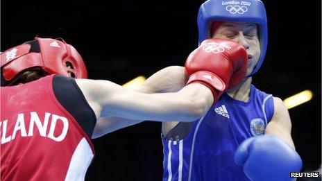 Katie Taylor fights Russia's Sofya Ochigava