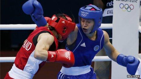 Katie Taylor fights Russia's Sofya Ochigava