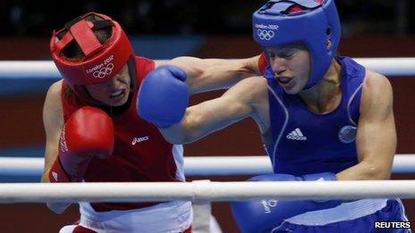 Katie Taylor fights Russia's Sofya Ochigava