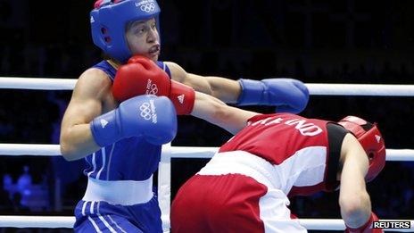 Katie Taylor fights Russia's Sofya Ochigava