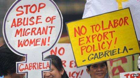 Filipino protesters in Manila, March 2012