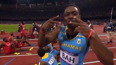 Bahamas win Olympic 4x400m relay gold