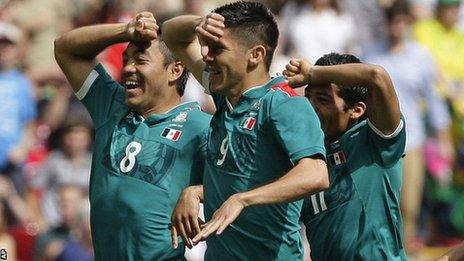 Mexico players celebrate