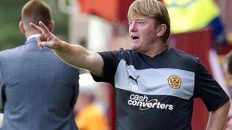 Motherwell manager Stuart McCall