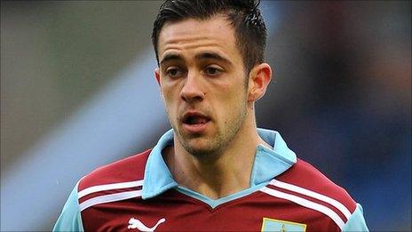 Burnley striker Danny Ings