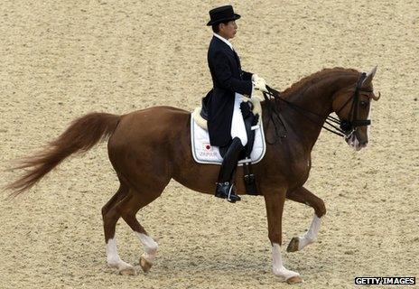 Hiroshi Hoketsu on his horse