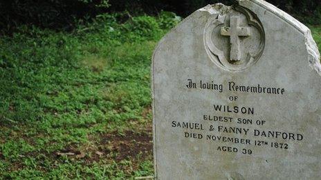 Gravestone of Wilson Danford