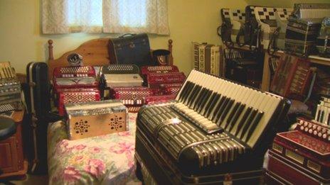 Thirty accordions were stolen from this collection in Comber