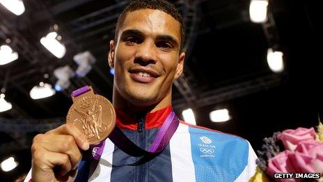 Anthony Ogogo with his Olympic bronze medal