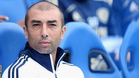 Chelsea manager Roberto Di Matteo